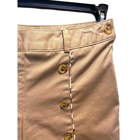 Khaki Pleated Skorts Beige Size S Vintage - Picture 7 of 13